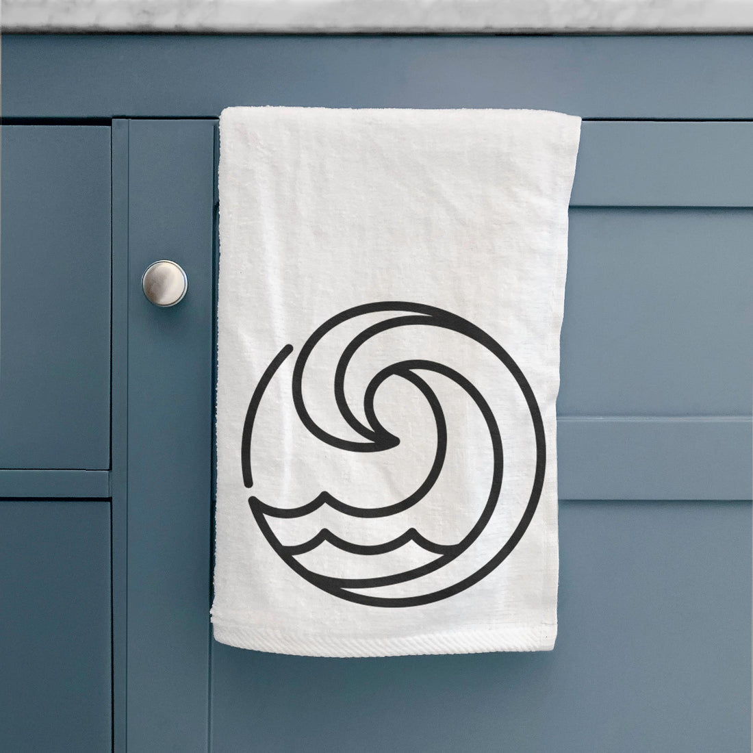 Tidal Wave Circle Premium Decorative Hand Towel