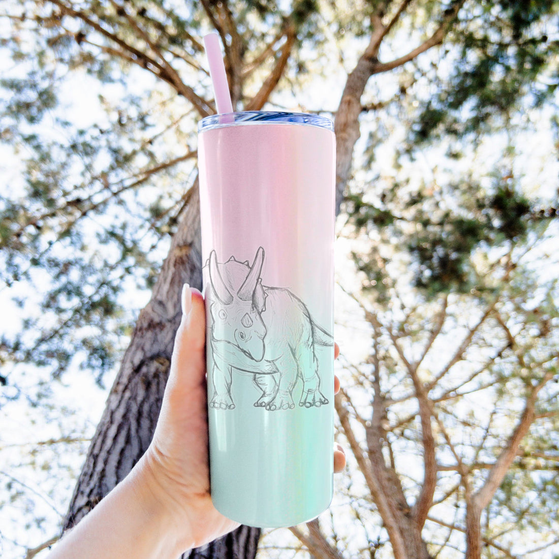 Triceratops Horridus - 20oz Skinny Tumbler