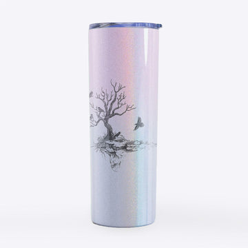 Twisted Tree with Ravens - 20oz Skinny Tumbler