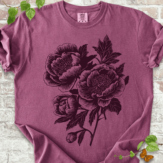 Vintage Peonies T-shirt