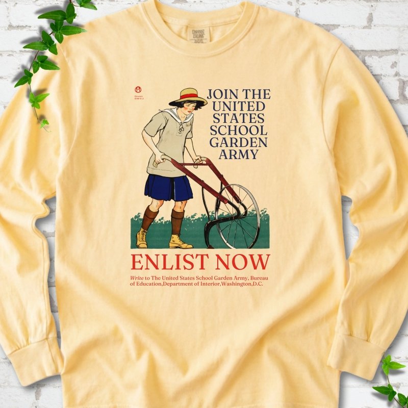 Vintage Garden Army LS T-Shirt