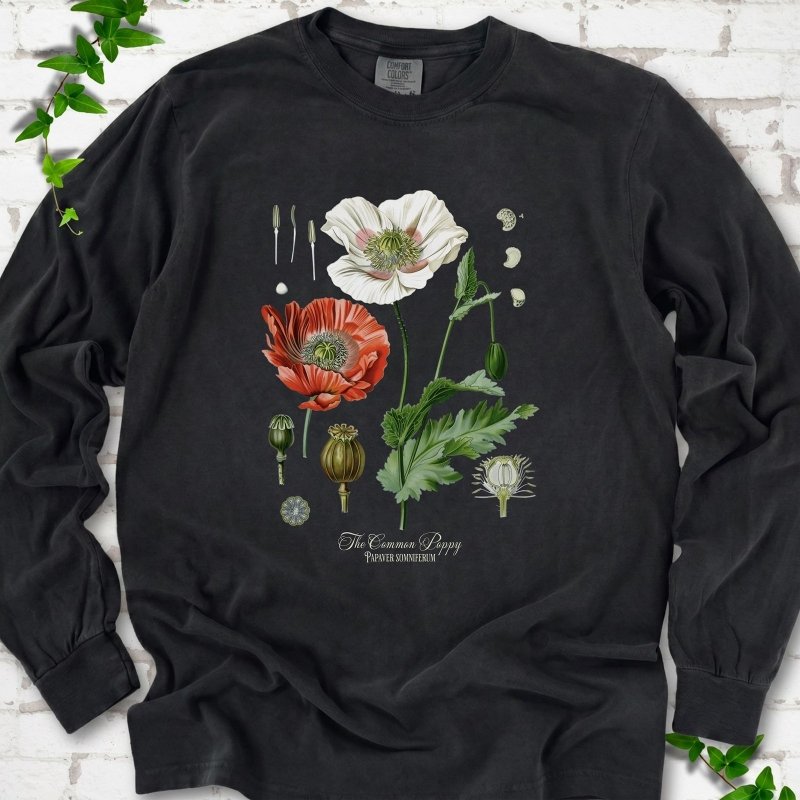 Vintage Poppies LS T-Shirt
