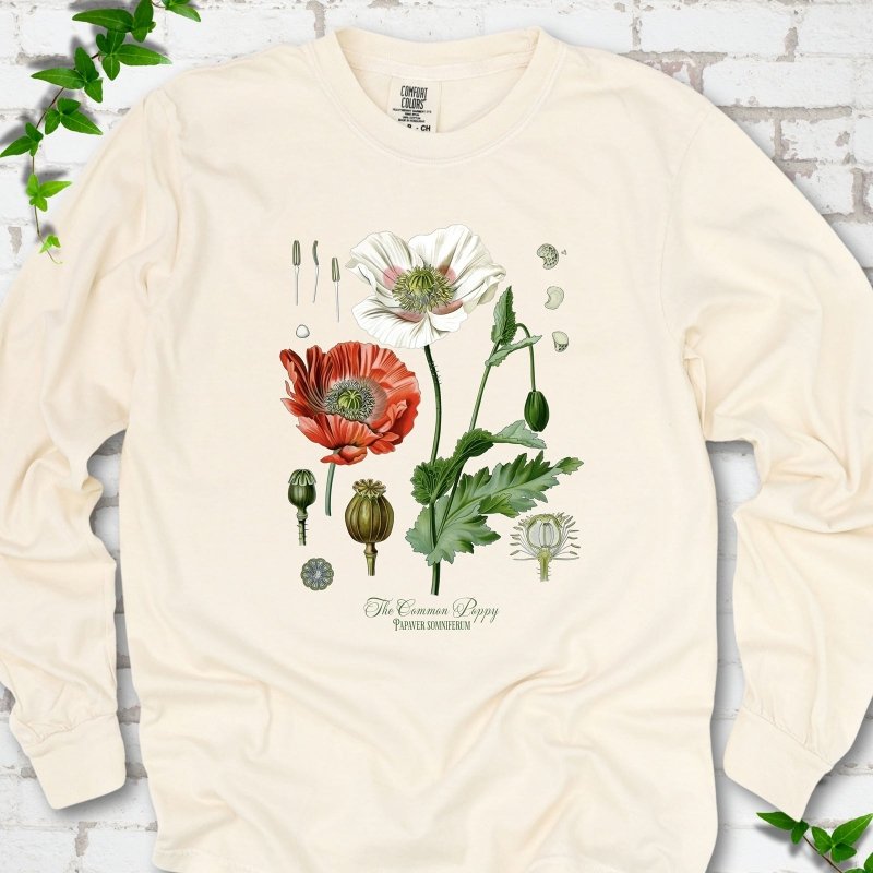 Vintage Poppies LS T-Shirt