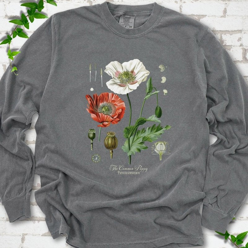Vintage Poppies LS T-Shirt