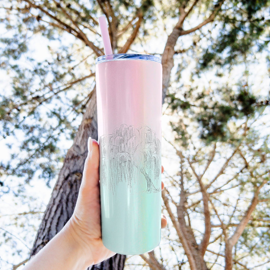 Weeping Willow - Salix babylonica - 20oz Skinny Tumbler