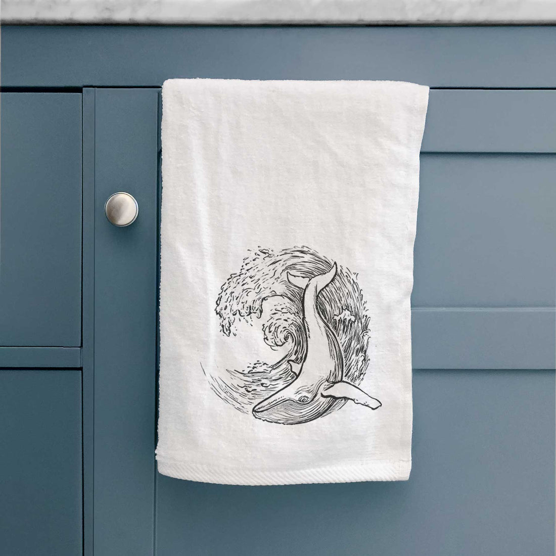 Whale Wave Premium Decorative Hand Towel