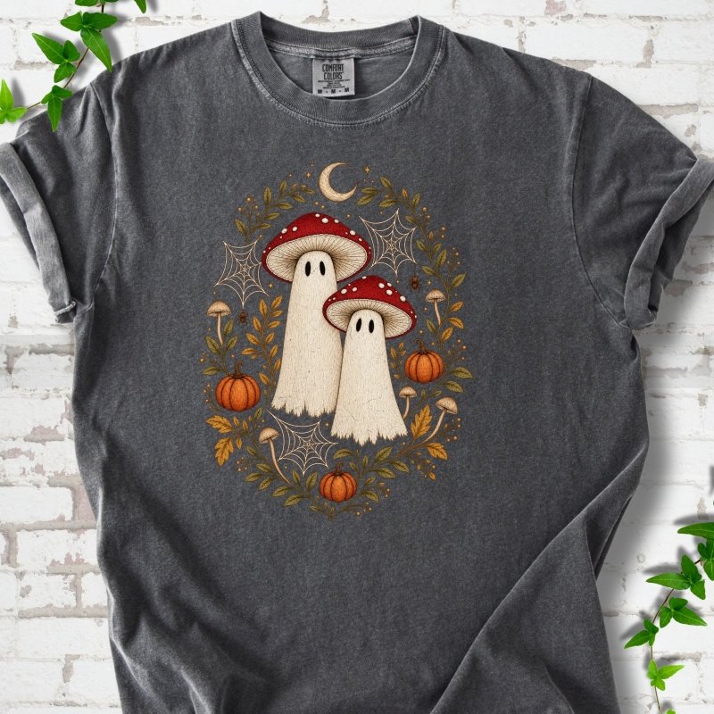 Whimsical Mushroom Ghosts T-Shirt