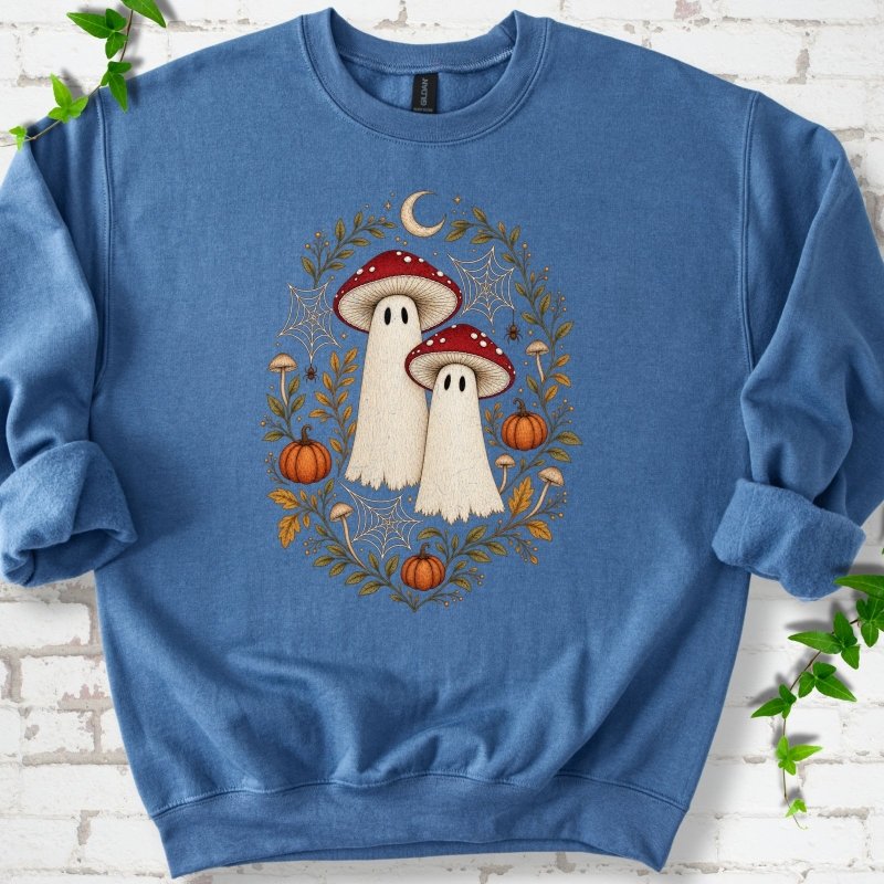 Whimsical Mushroom Ghosts Sweatshirt