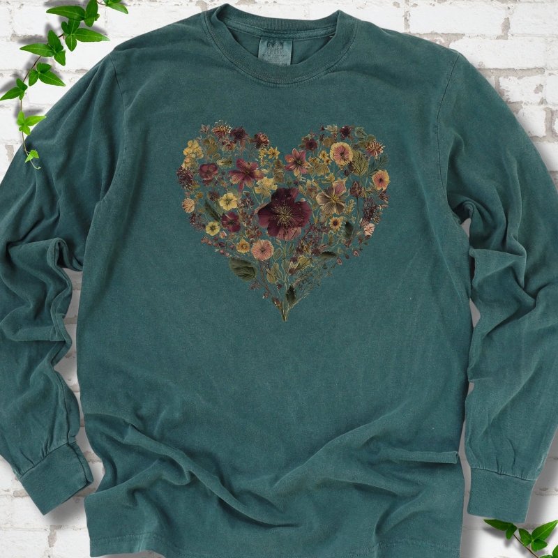 Wildflower Heart LS T-Shirt