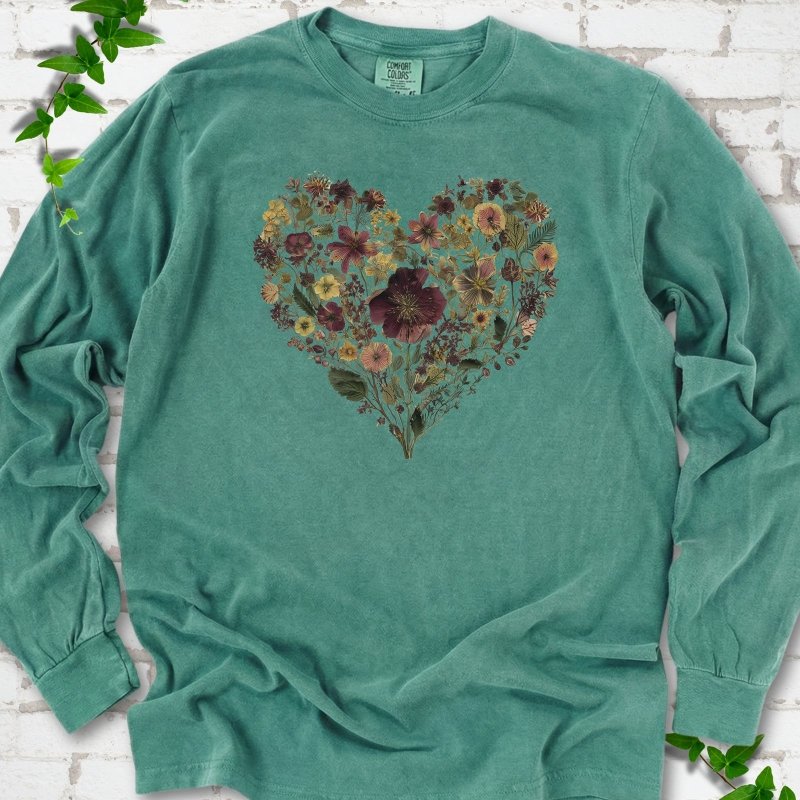 Wildflower Heart LS T-Shirt