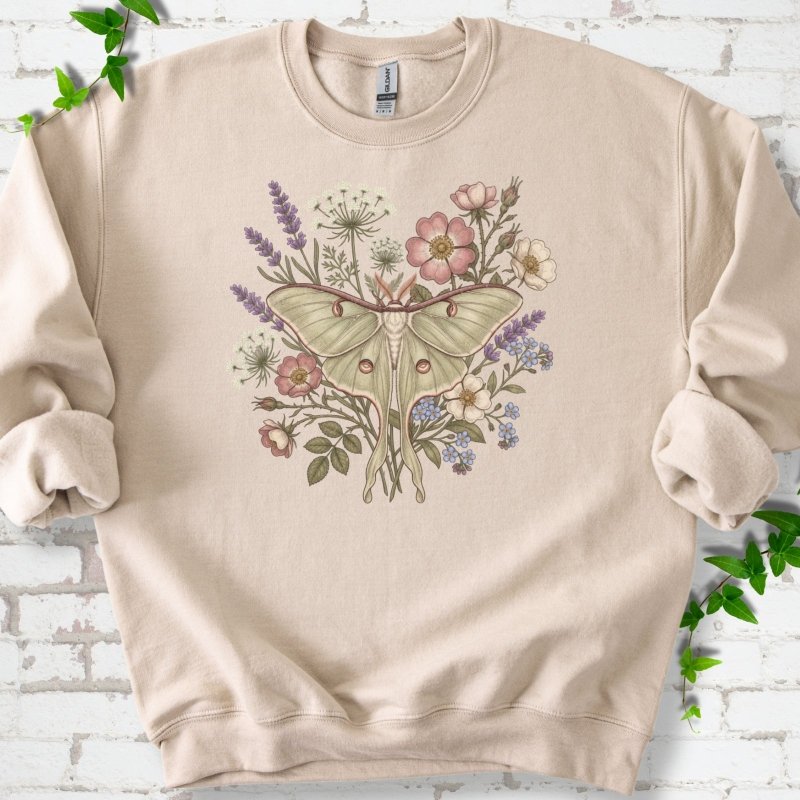 Wildflower Luna Moth Sweatshirt