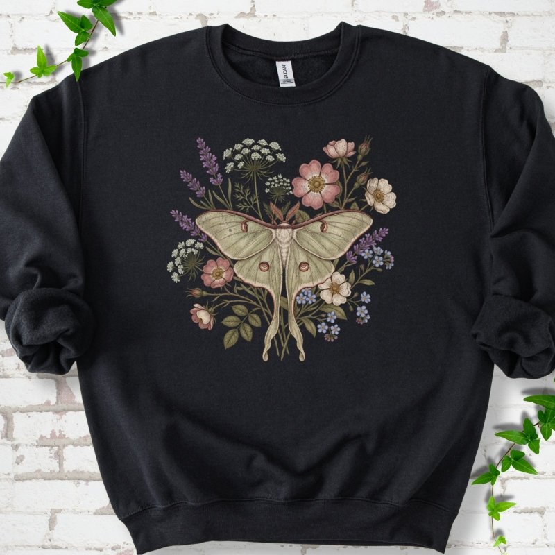 Wildflower Luna Moth Sweatshirt