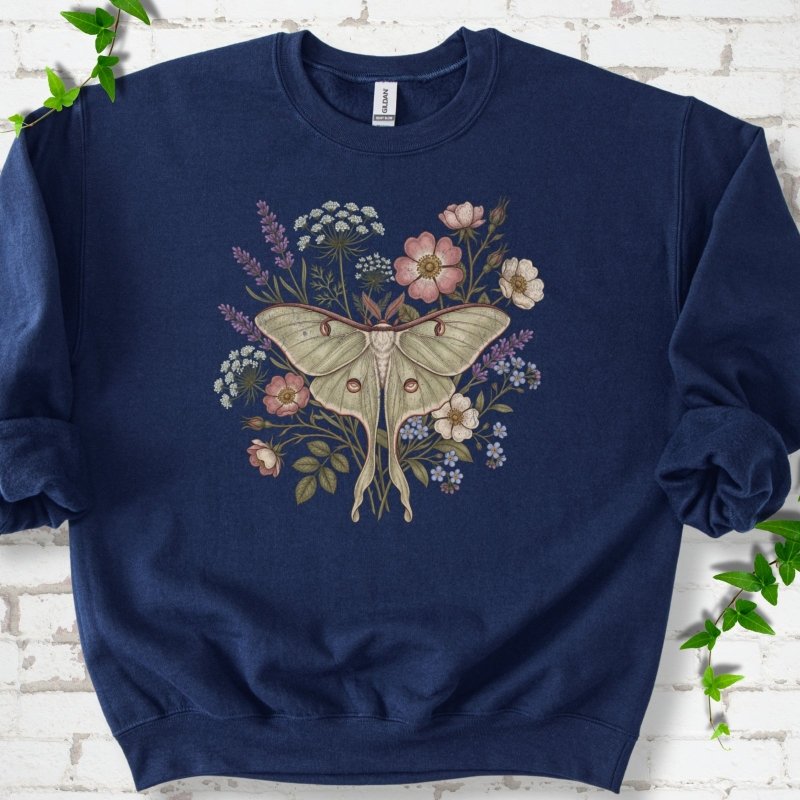 Wildflower Luna Moth Sweatshirt