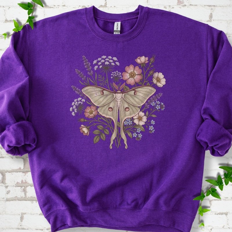 Wildflower Luna Moth Sweatshirt