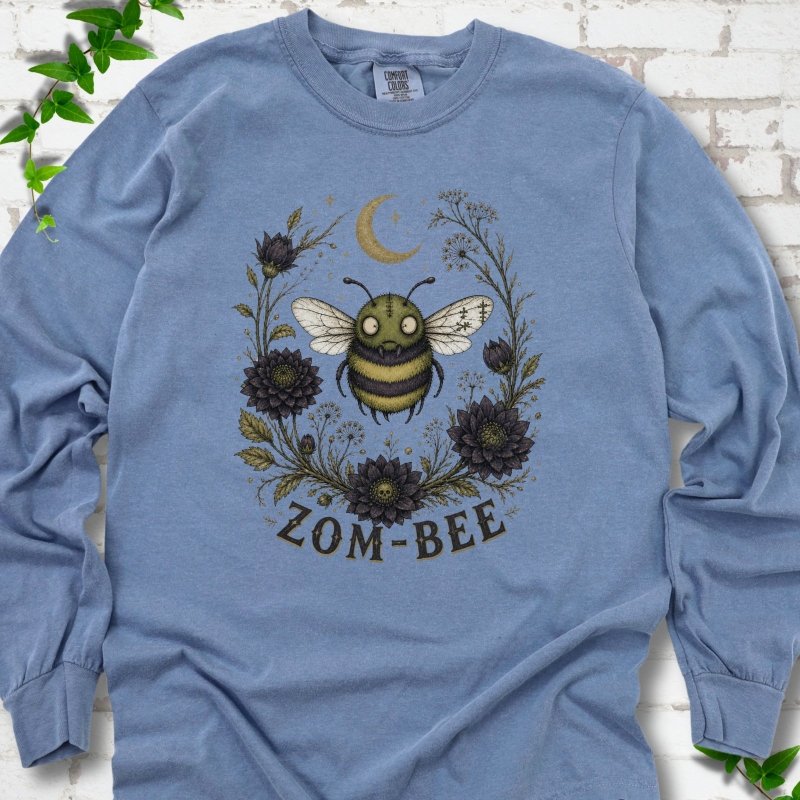 Zom-Bee Gothic Garden LS T-Shirt