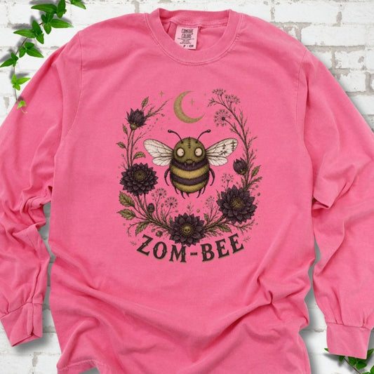 Zom-Bee Gothic Garden LS T-Shirt