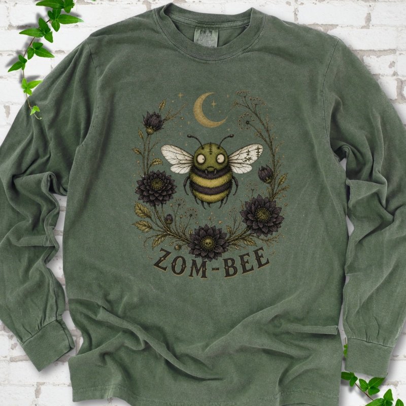 Zom-Bee Gothic Garden LS T-Shirt