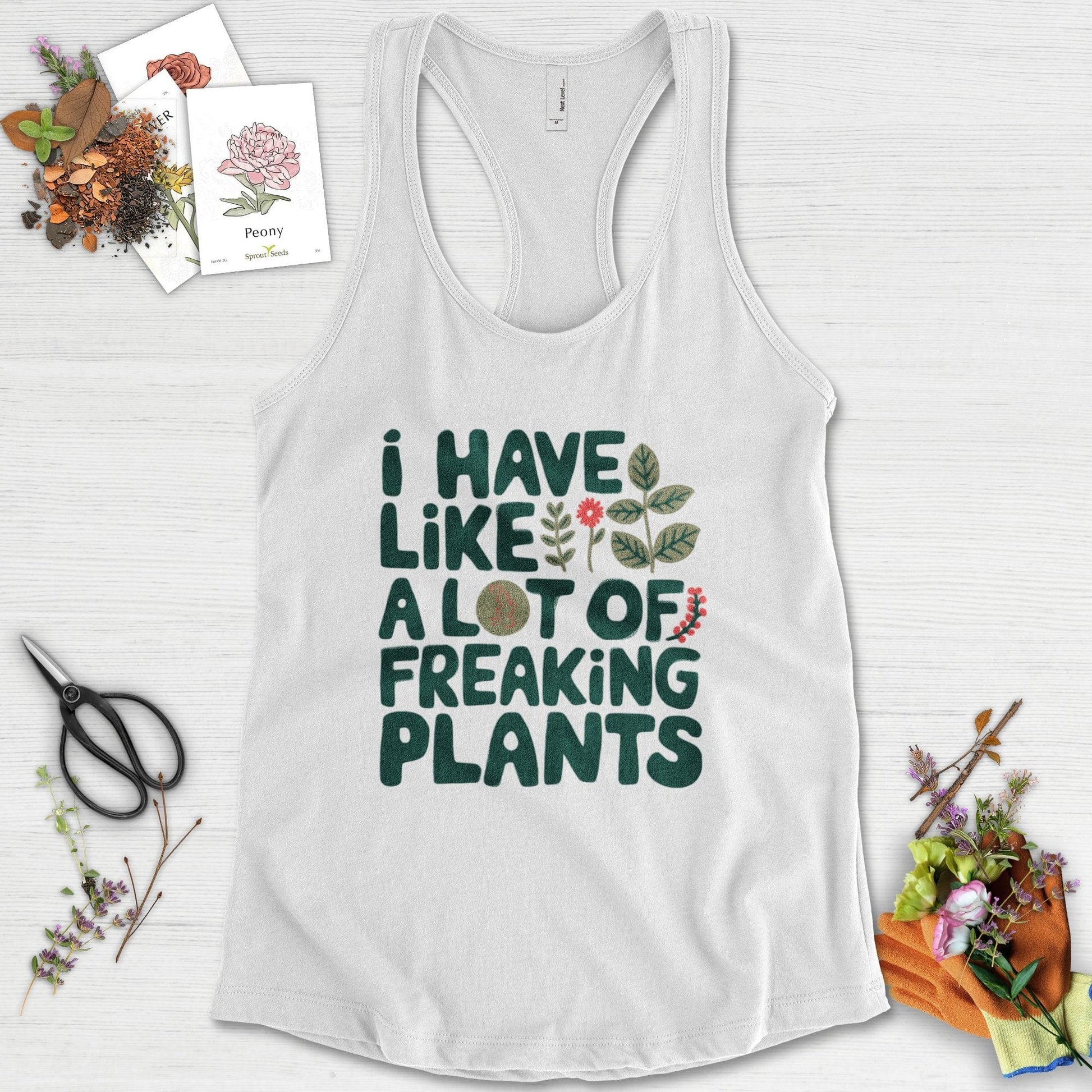 A Lot of Freaking Plants Racerback