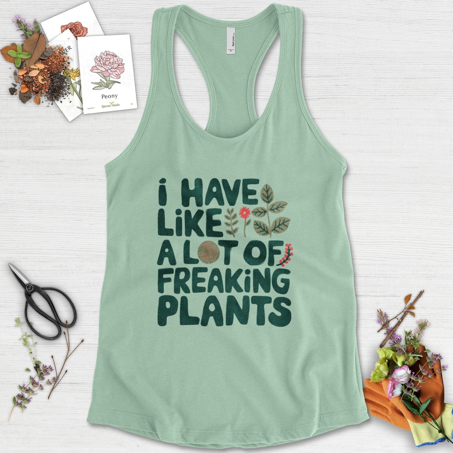 A Lot of Freaking Plants Racerback