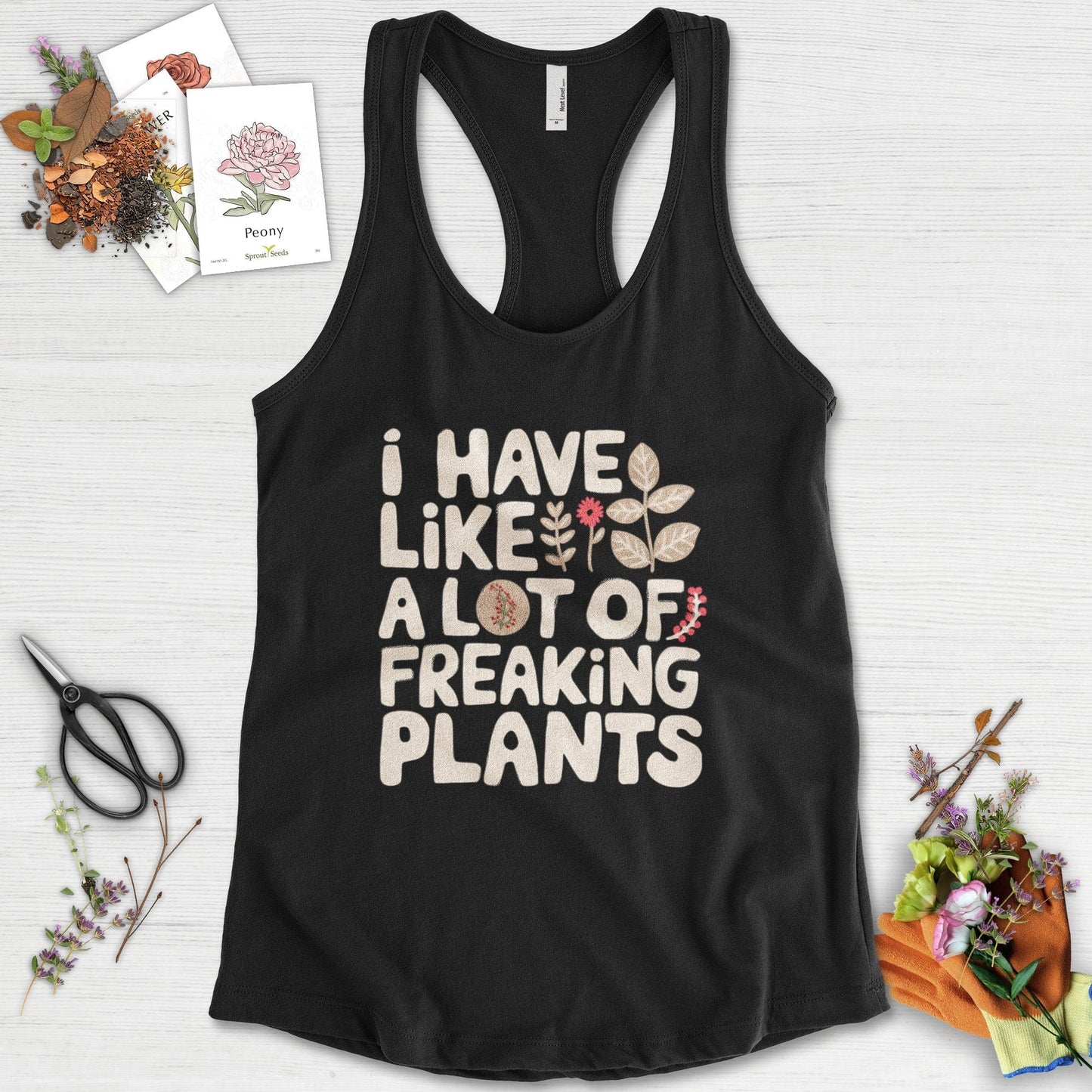 A Lot of Freaking Plants Racerback