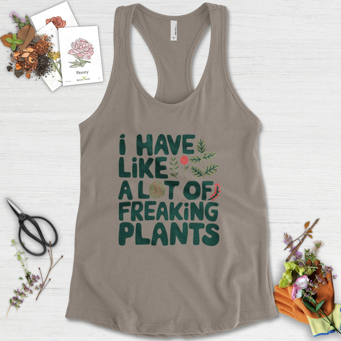 A Lot of Freaking Plants Racerback