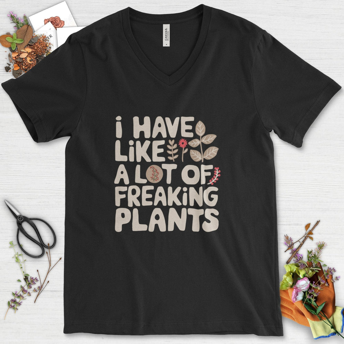 A Lot of Freaking Plants V-Neck