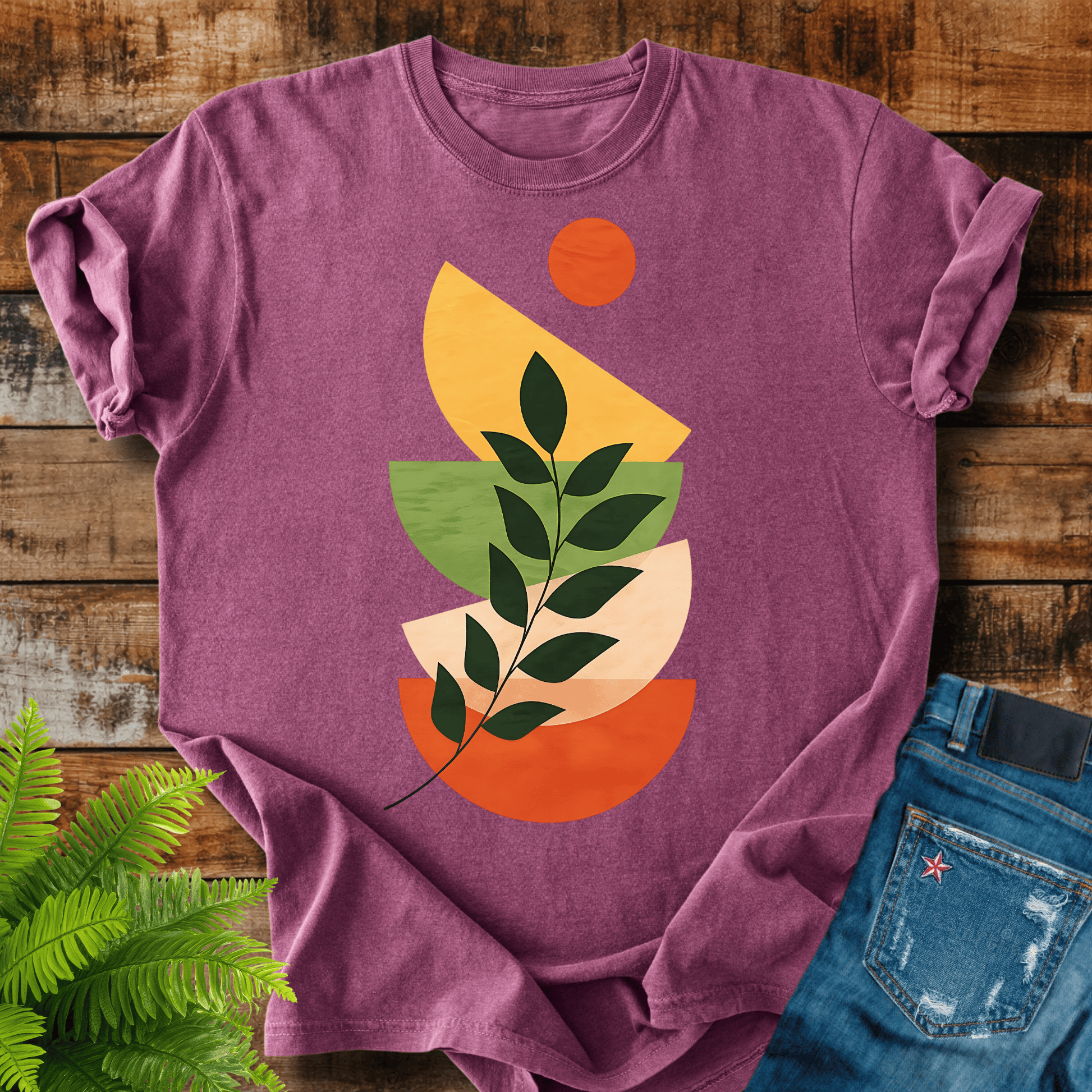 Abstract Leaf T-shirt