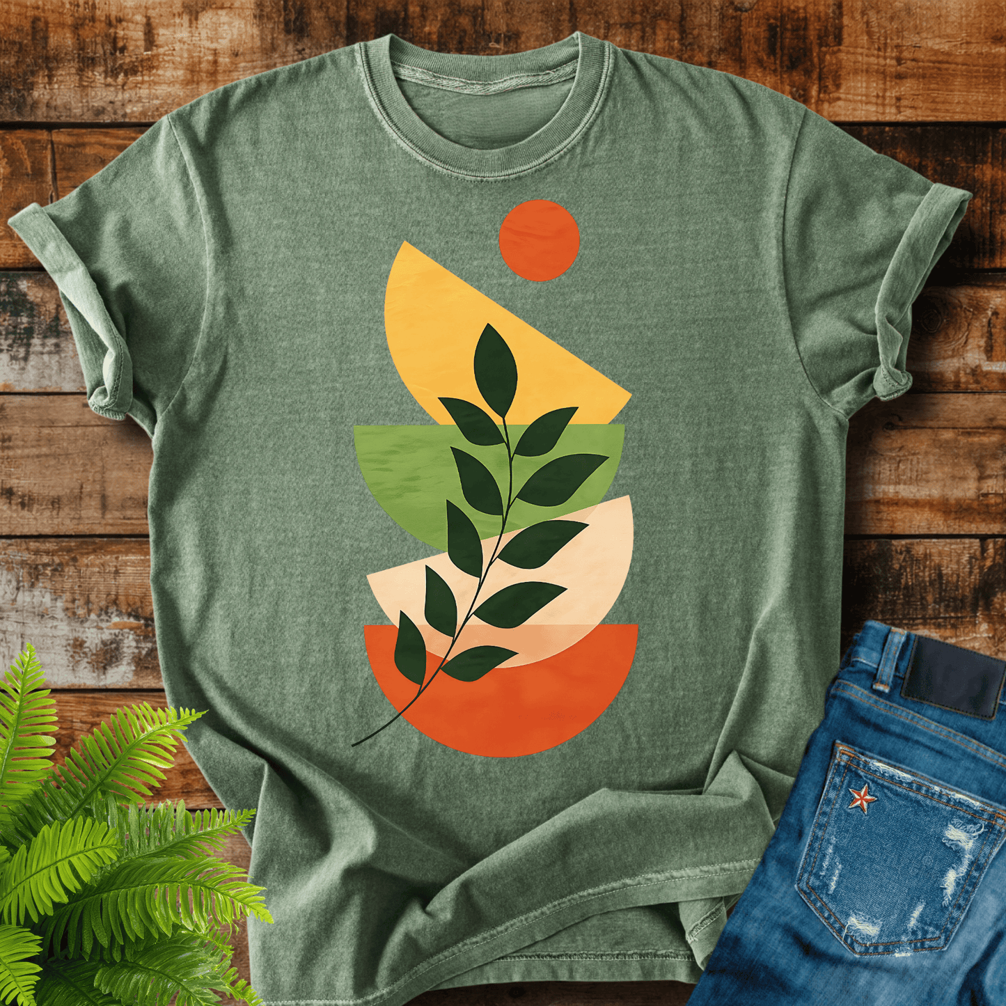 Abstract Leaf T-shirt