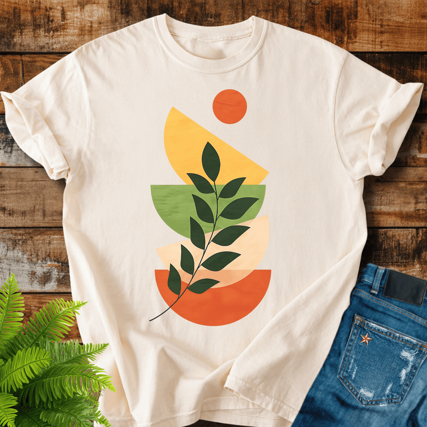 Abstract Leaf T-shirt