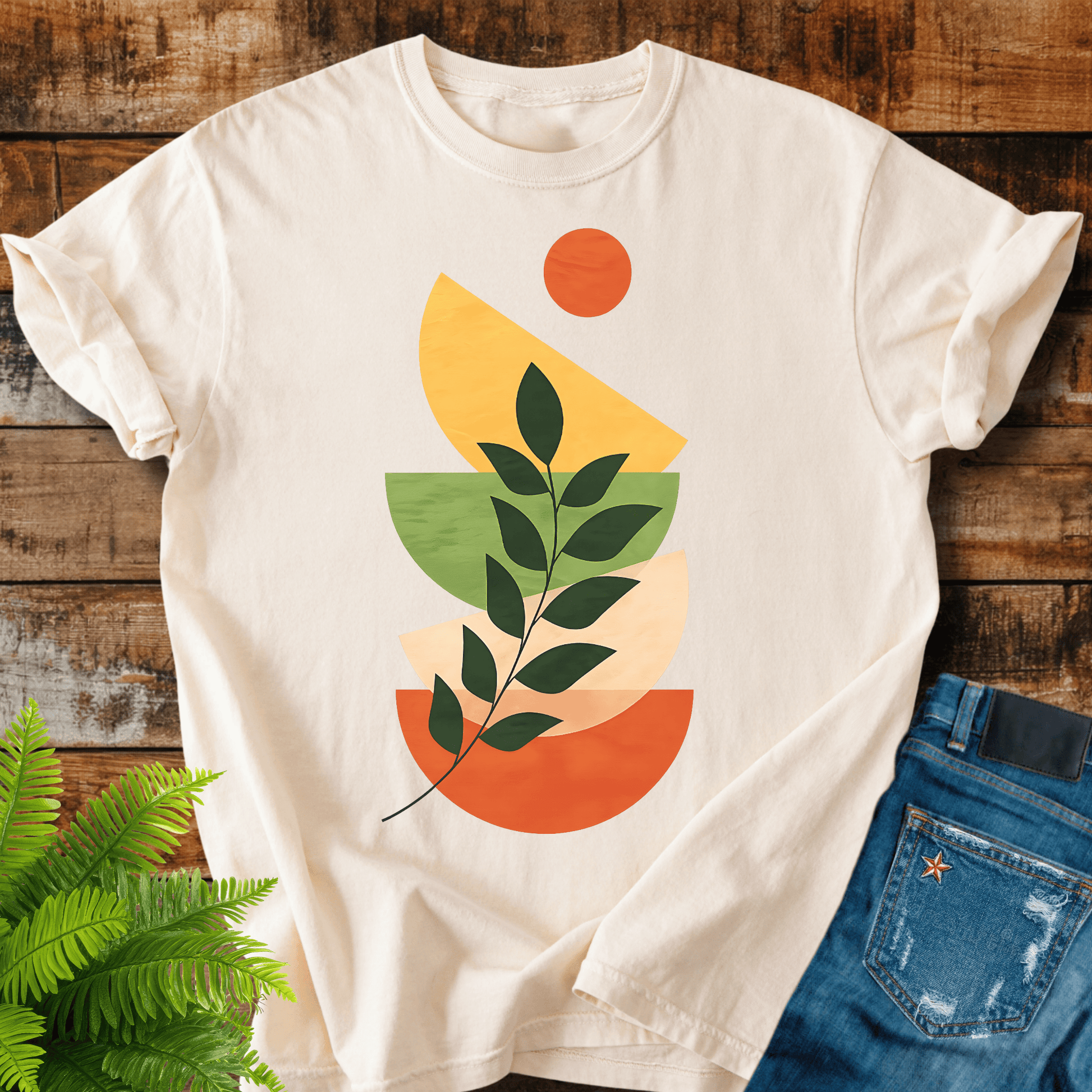 Abstract Leaf T-shirt