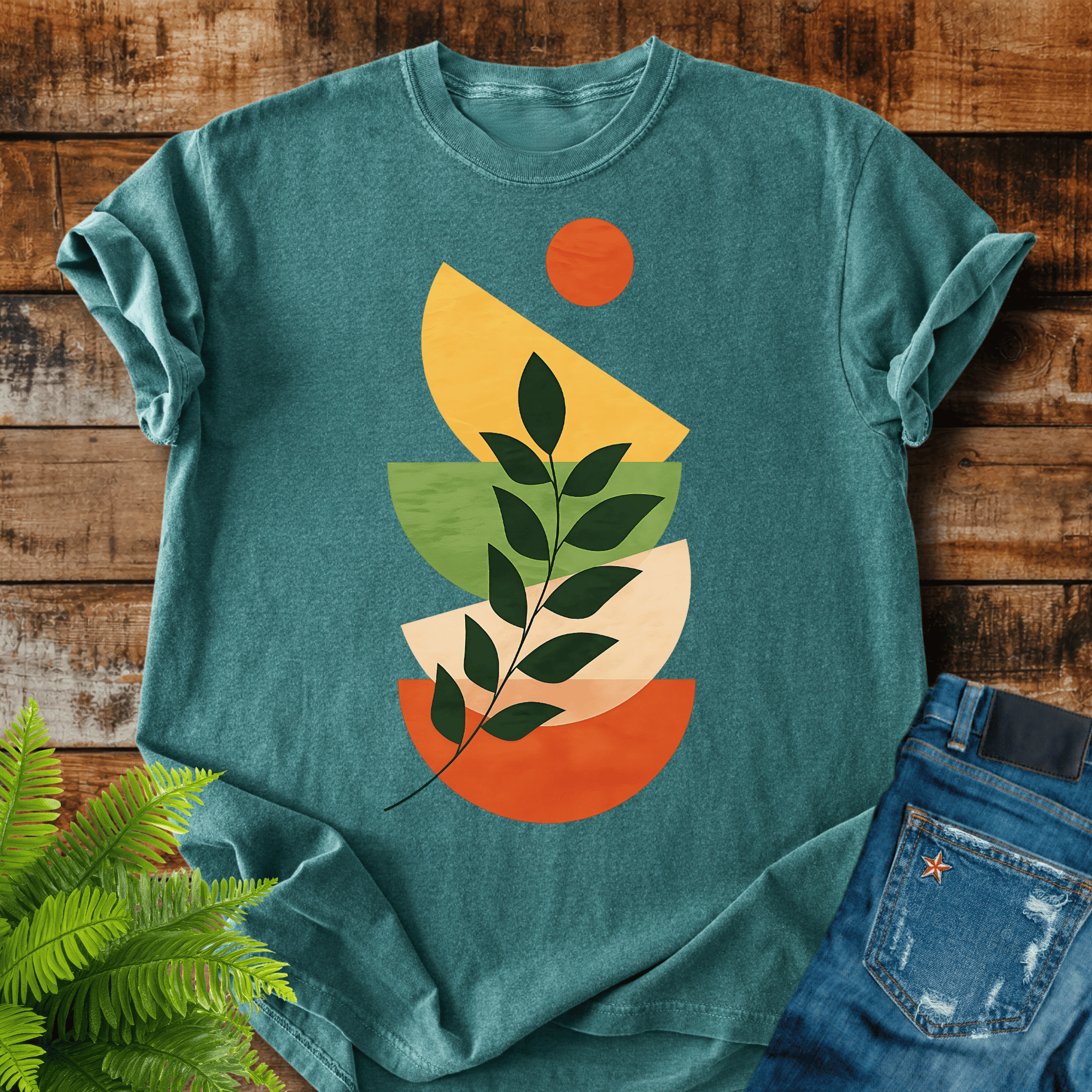 Abstract Leaf T-shirt