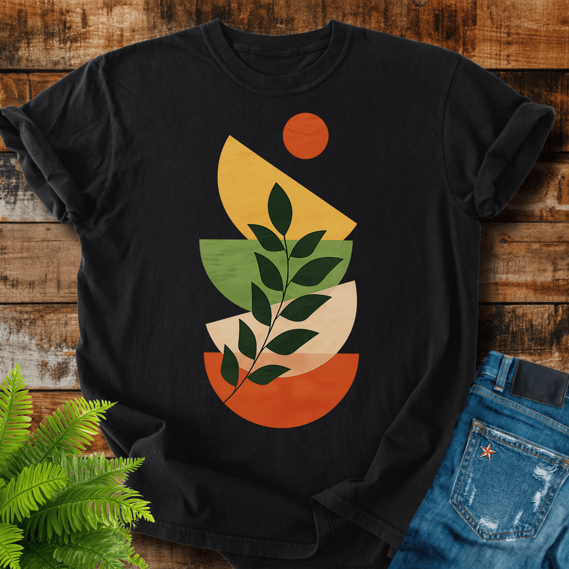 Abstract Leaf T-shirt