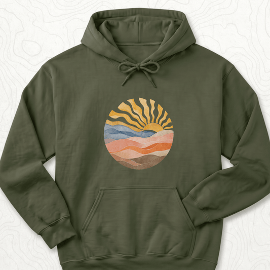 Abstract Sunrise Hoodie