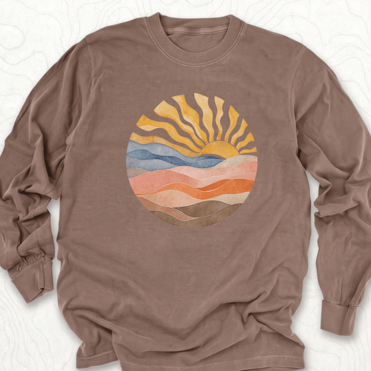Abstract Sunrise LS T-shirt