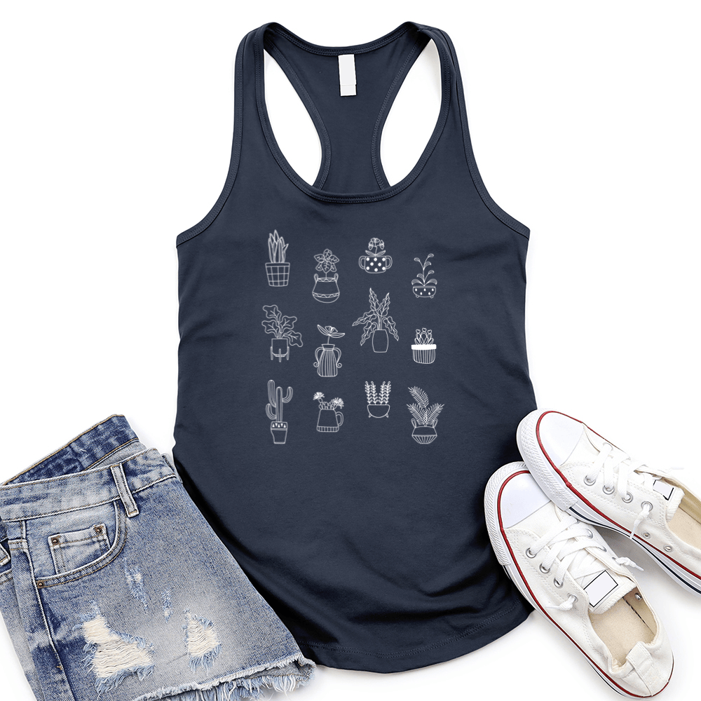 All Over Plants Women's Racerback Tank Top