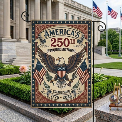 America 250th Semiquincentennial Garden Flag