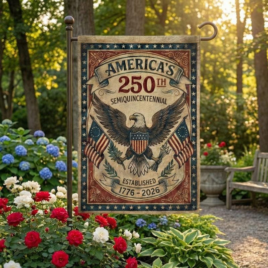 America 250th Semiquincentennial Garden Flag