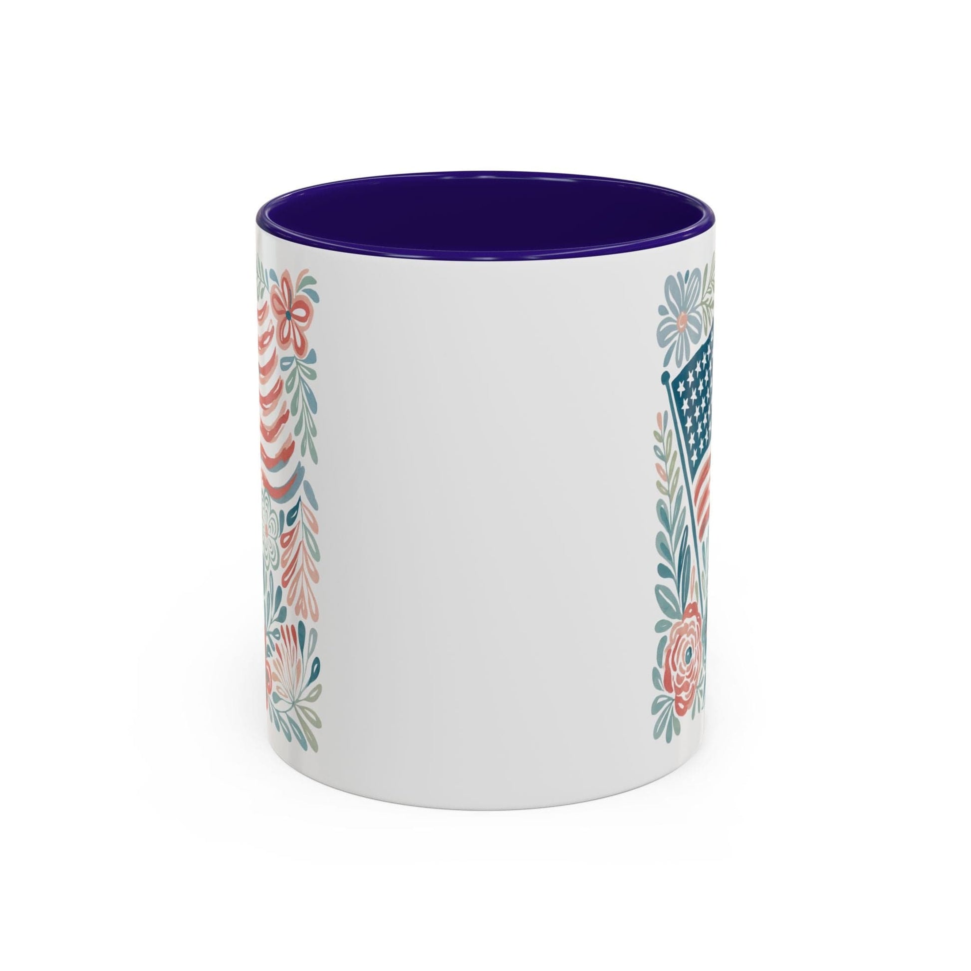 Americana Patriotic Floral Flag Mug (11/15oz)