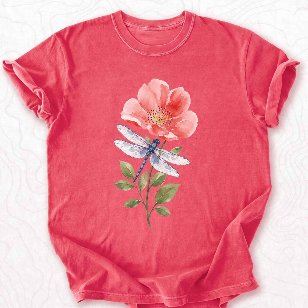 Dragonfly Flower T-shirt