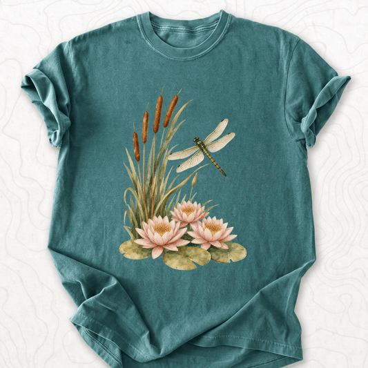 Dragonfly Lilies T-shirt