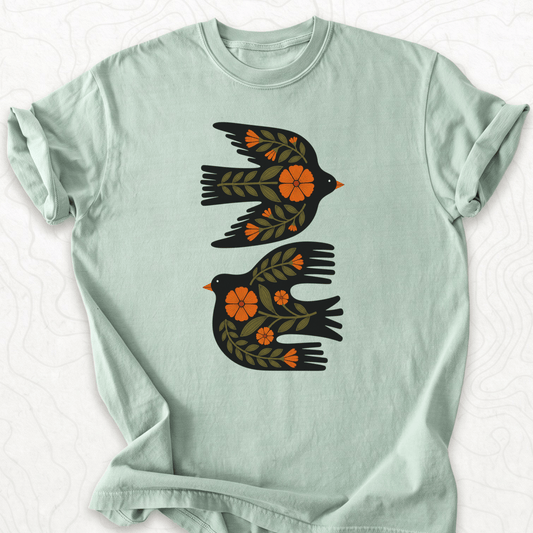 Floral Birds T-shirt