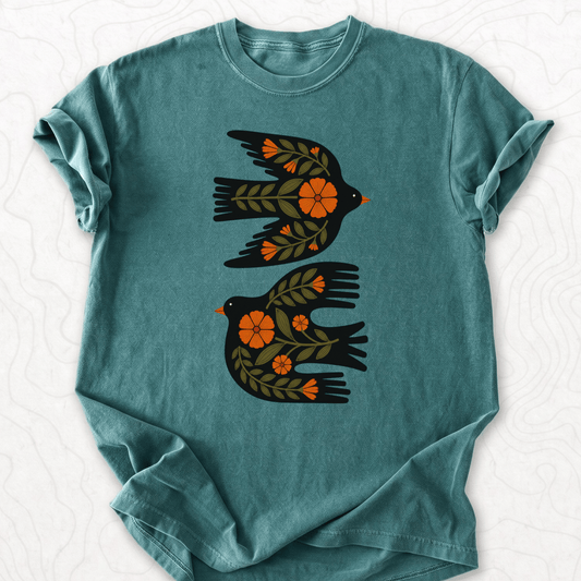 Floral Birds T-shirt