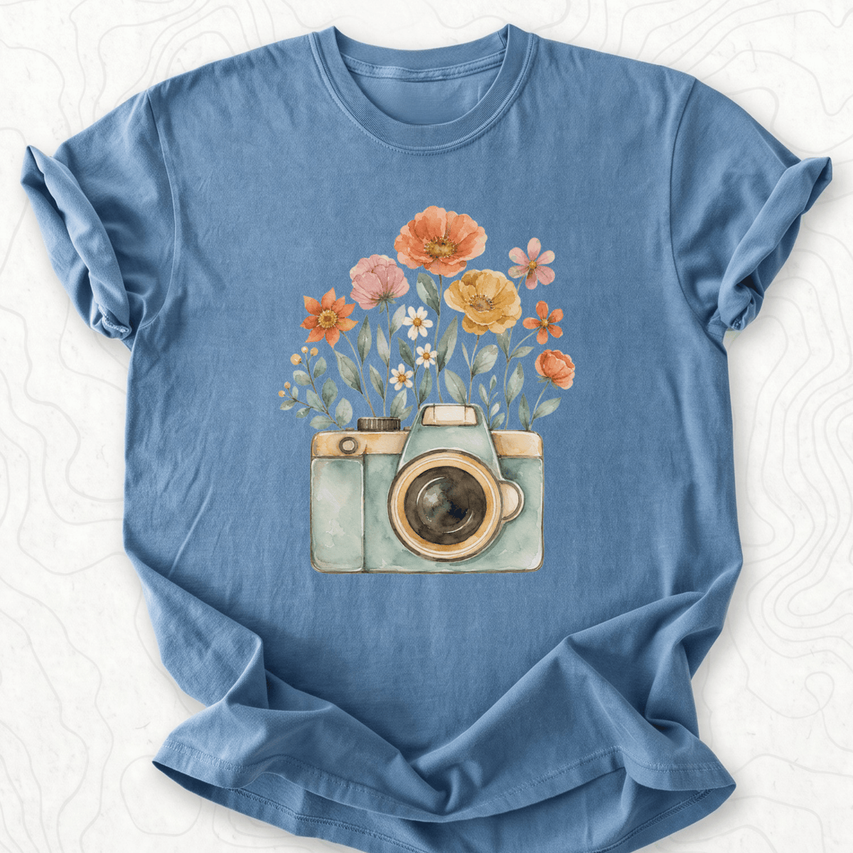 Floral Camera T-shirt
