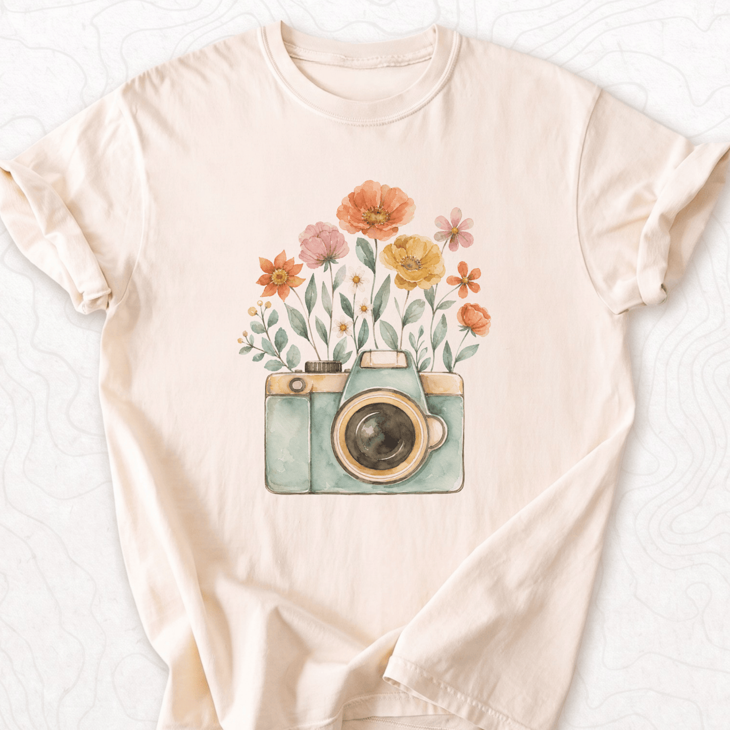 Floral Camera T-shirt