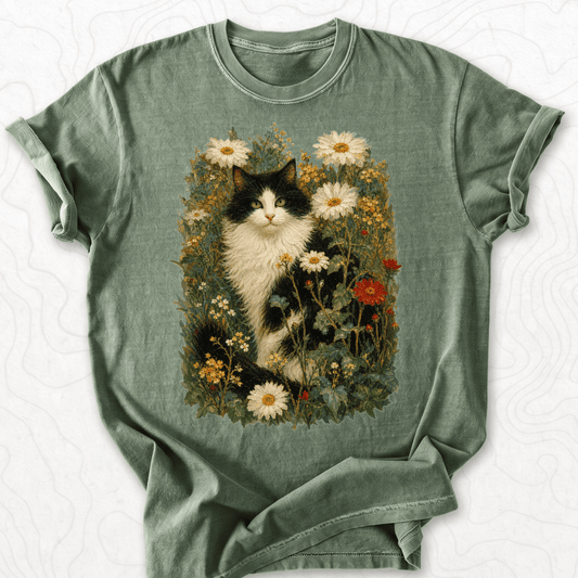 Floral Cat T-shirt