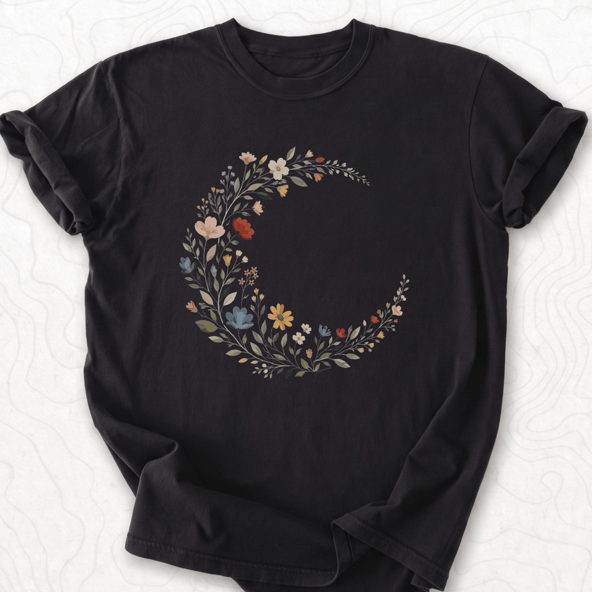 Floral Crescent T-shirt