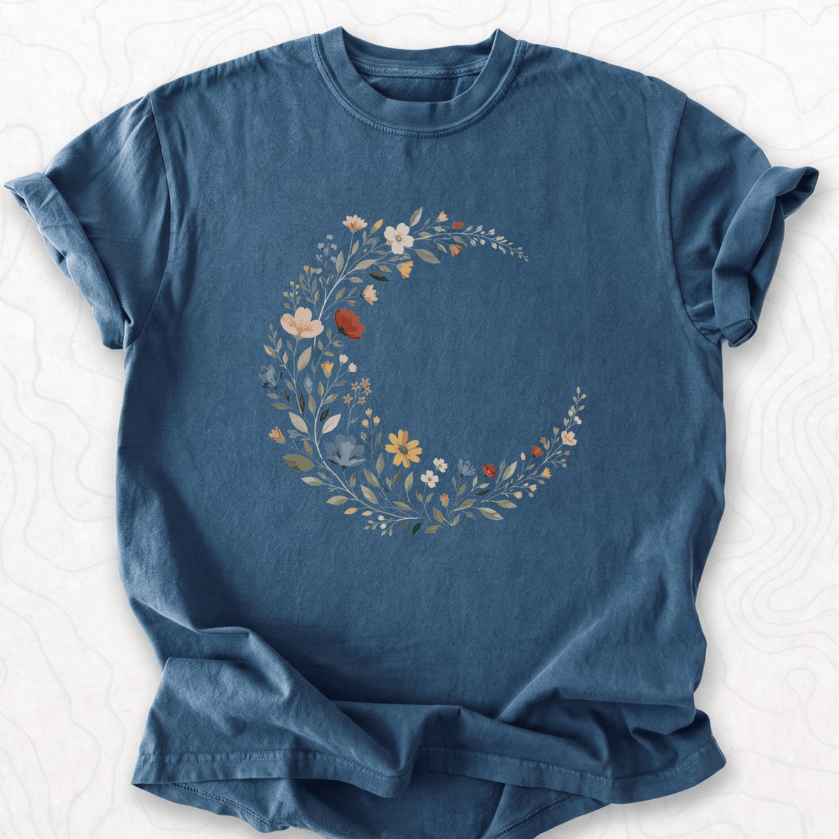 Floral Crescent T-shirt
