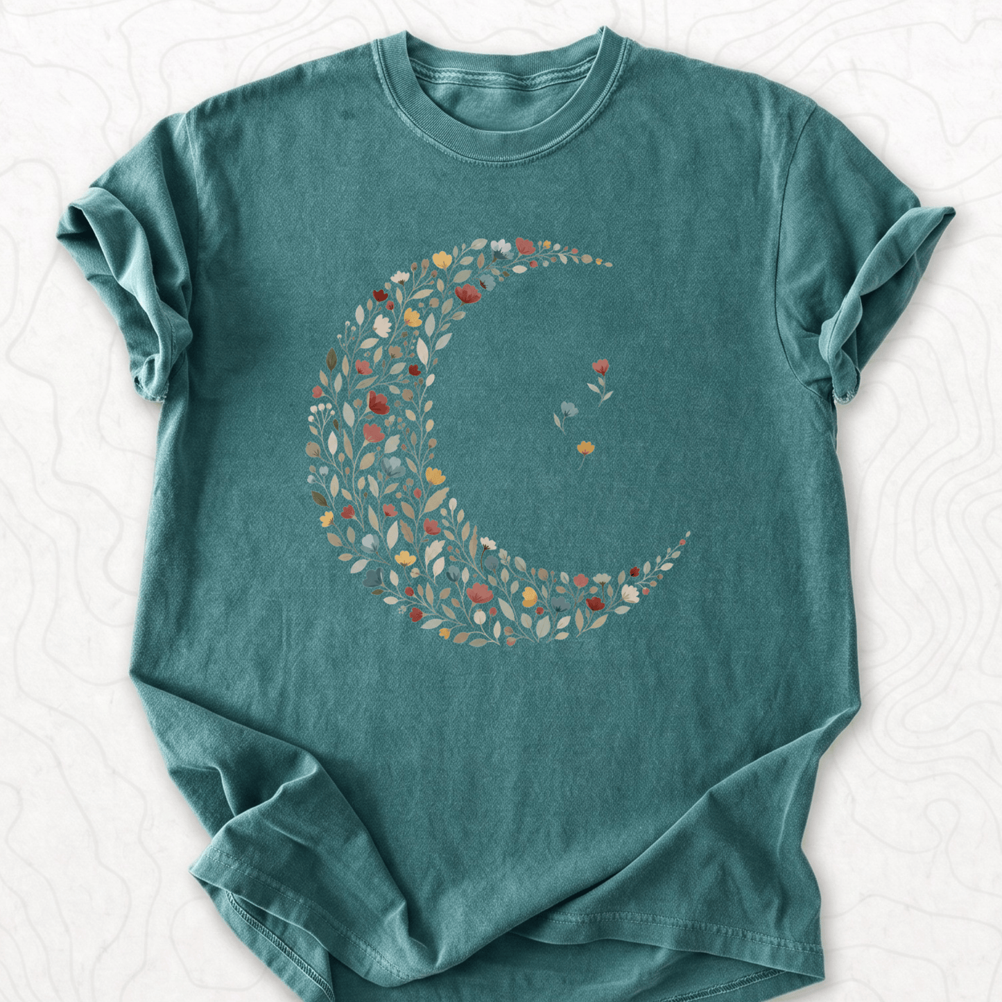 Floral Crescent T-shirt