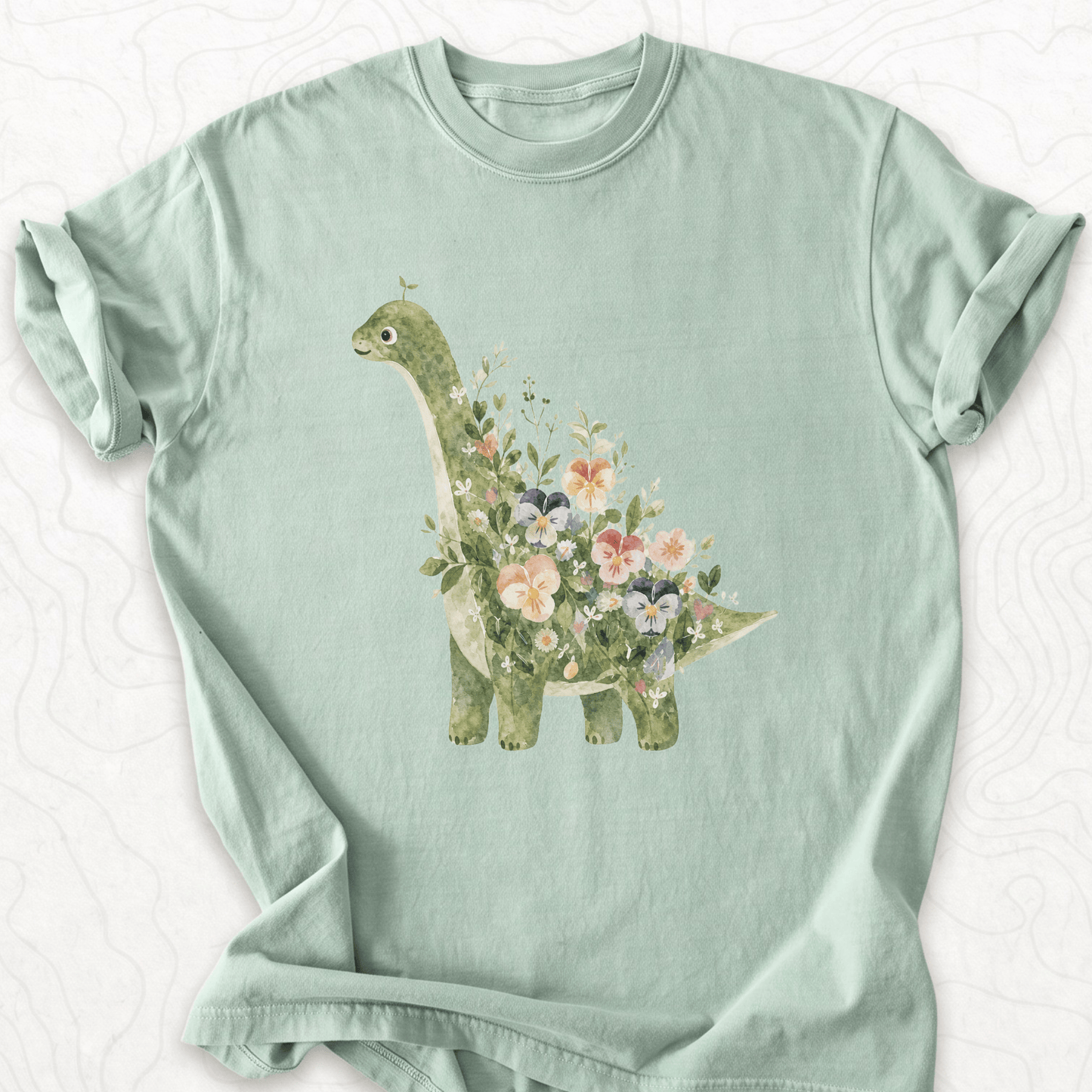Floral Dinosaur T-shirt