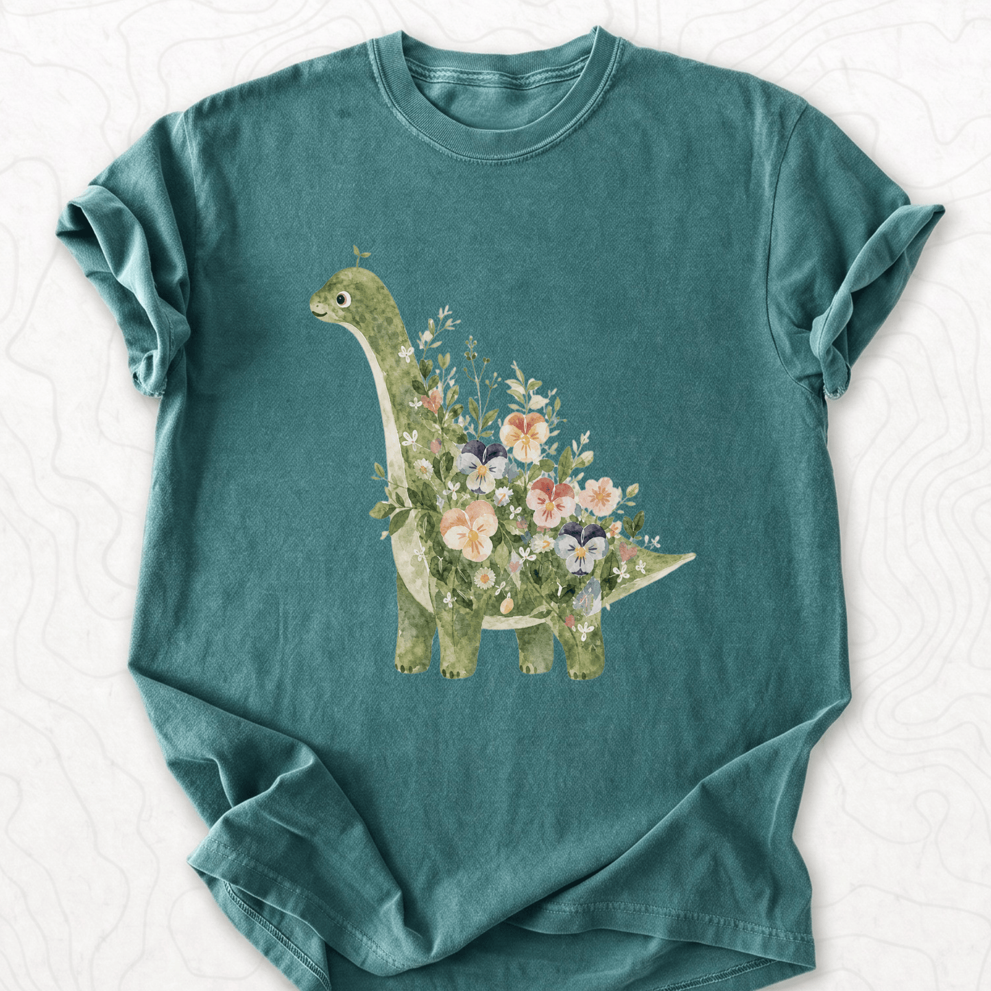 Floral Dinosaur T-shirt